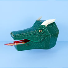 Load image into Gallery viewer, Make your own Fire - Breathing Dragon Mask