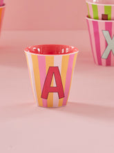 Load image into Gallery viewer, Stripe Letter Cups