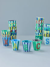 Load image into Gallery viewer, Stripe Letter Cups