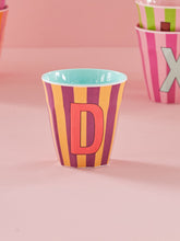 Load image into Gallery viewer, Stripe Letter Cups