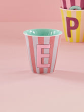 Load image into Gallery viewer, Stripe Letter Cups