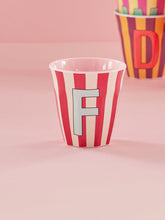 Load image into Gallery viewer, Stripe Letter Cups