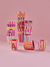 Load image into Gallery viewer, Stripe Letter Cups