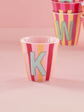 Load image into Gallery viewer, Stripe Letter Cups