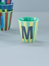 Load image into Gallery viewer, Stripe Letter Cups