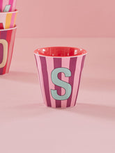 Load image into Gallery viewer, Stripe Letter Cups