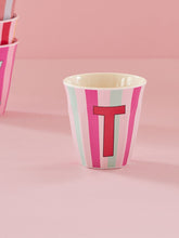 Load image into Gallery viewer, Stripe Letter Cups