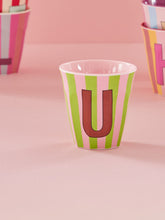 Load image into Gallery viewer, Stripe Letter Cups