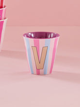 Load image into Gallery viewer, Stripe Letter Cups