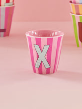 Load image into Gallery viewer, Stripe Letter Cups