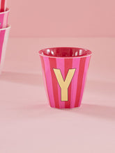 Load image into Gallery viewer, Stripe Letter Cups