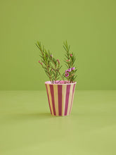 Load image into Gallery viewer, Melamine Cup - Medium - Plum Stripes
