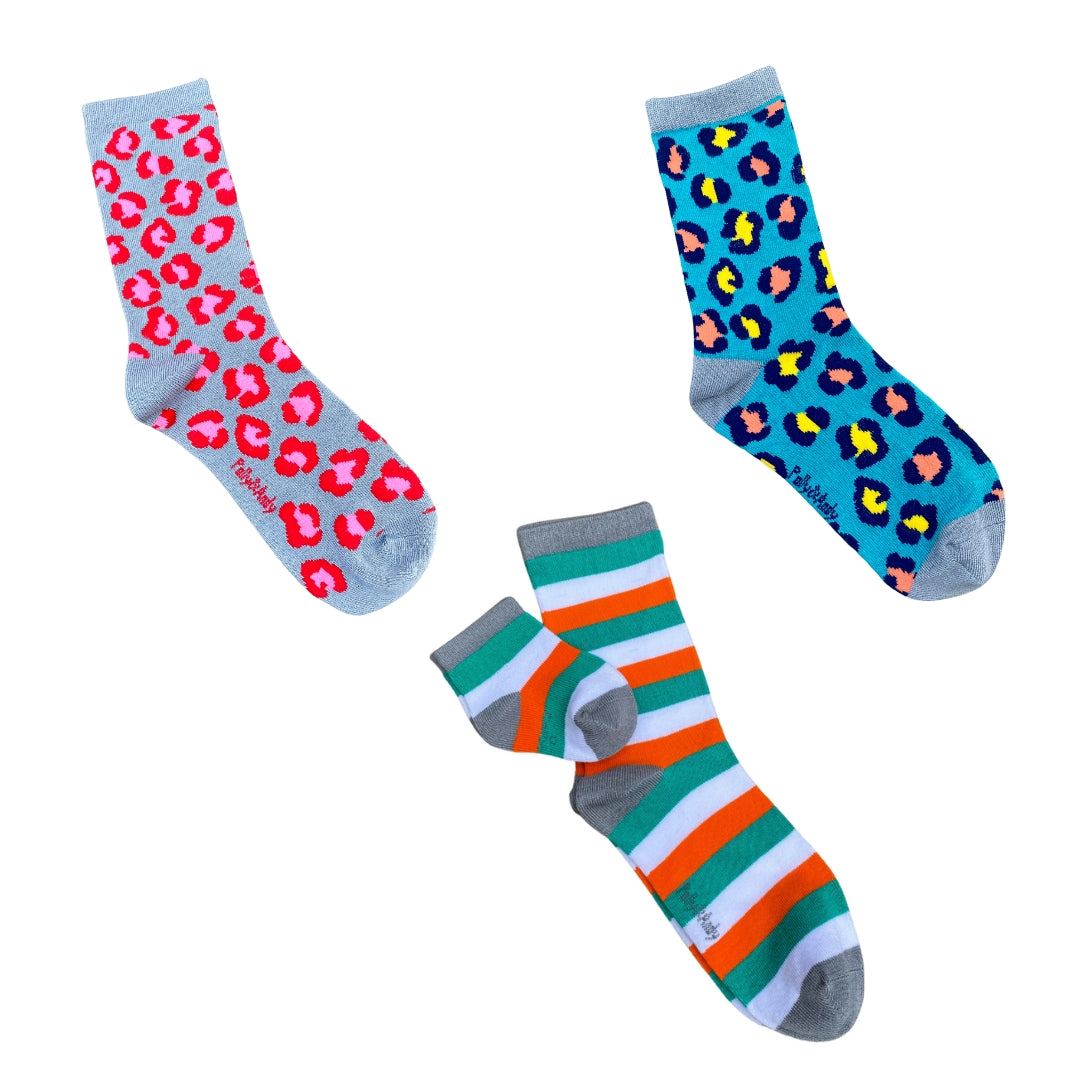 Gift Box - Set of 3 Bamboo Socks (Adult UK 10 - 13)