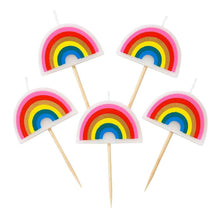 Load image into Gallery viewer, Rainbow Shaped Candles - 5 Pack
