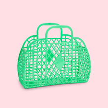 Load image into Gallery viewer, Retro Basket Jelly Bag - Small Green