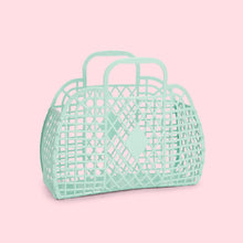 Load image into Gallery viewer, Retro Basket Jelly Bag - Small Mint