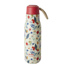 Load image into Gallery viewer, Stainless Steel Water Bottle - Winter Rosebuds Print
