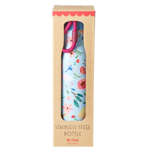 Load image into Gallery viewer, Stainless Steel Drinking Bottle by Rice - Selma Flower Print