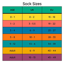 Load image into Gallery viewer, Sock size guide UK and EU