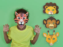 Load image into Gallery viewer, Create Your Own Jungle Animal Masks