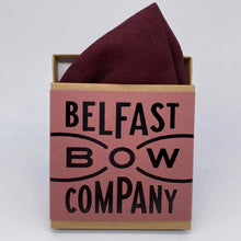 Load image into Gallery viewer, Irish Linen Pocket Square in Burgundy