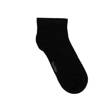 Load image into Gallery viewer, Ankle -  Black Bamboo Sock (seamless toe)