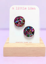 Load image into Gallery viewer, Sparkle Circle Studs by A Little Idea
