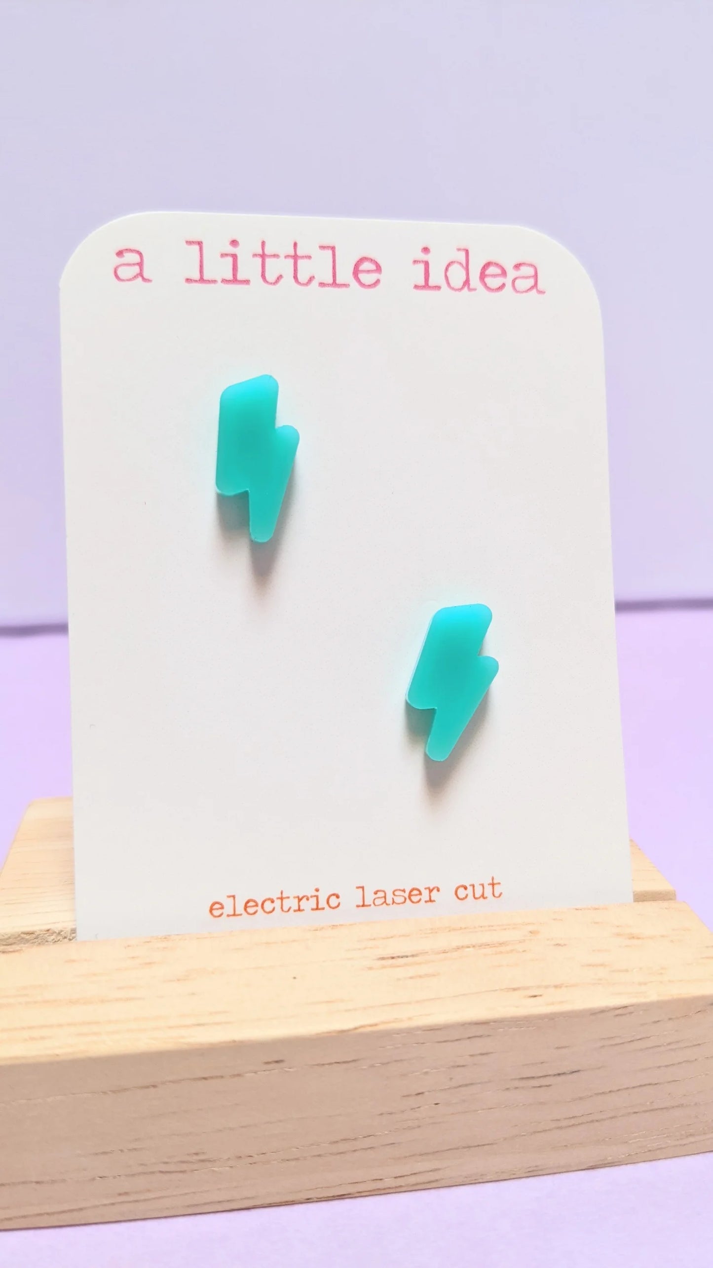 Mini Lightning Bolt Studs by A Little Idea