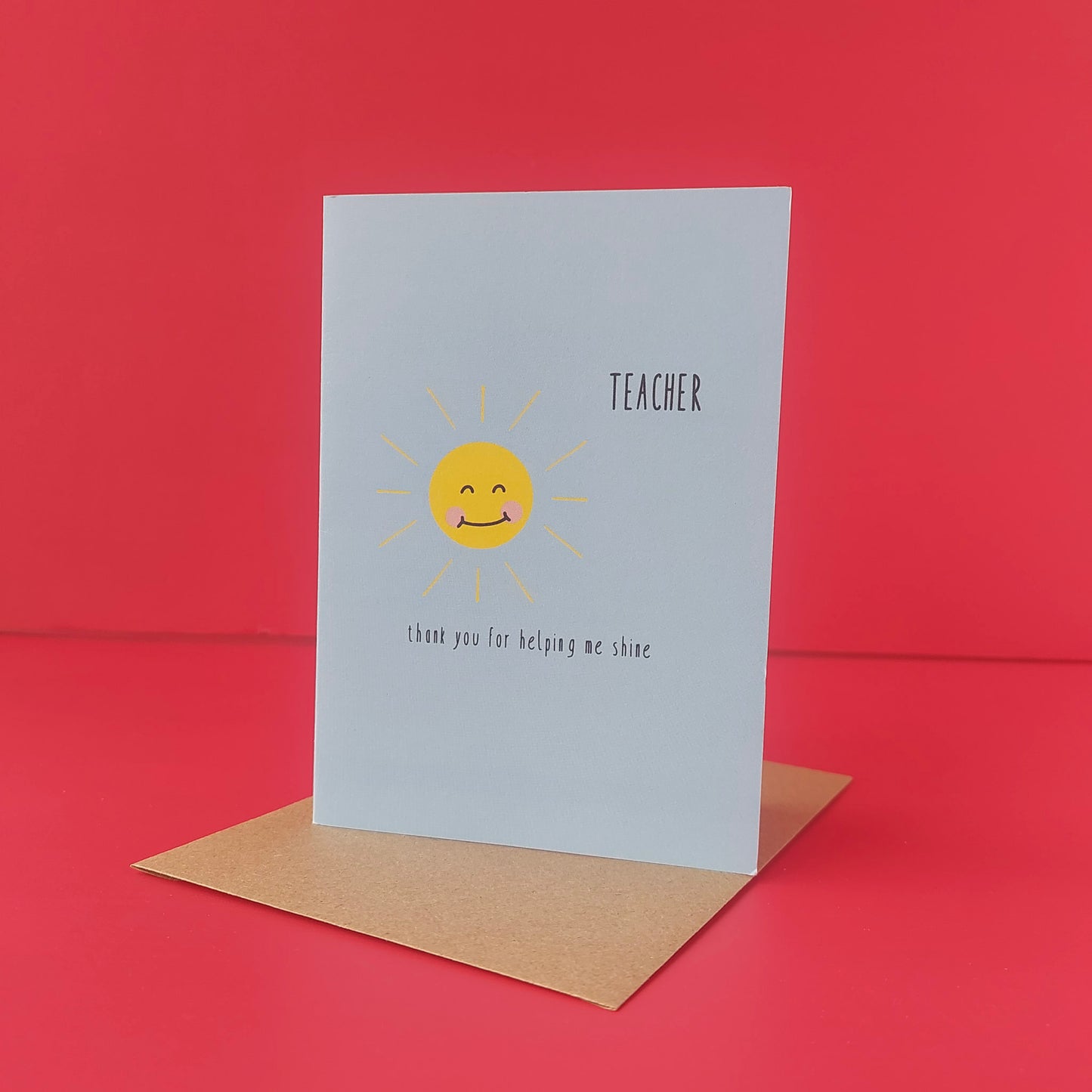 Teacher Sun Card