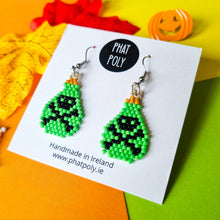 Load image into Gallery viewer, Poison Bottle Beaded Earrings
