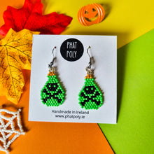 Load image into Gallery viewer, Poison Bottle Beaded Earrings
