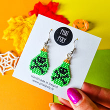 Load image into Gallery viewer, Poison Bottle Beaded Earrings
