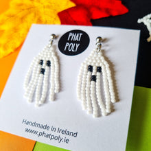 Load image into Gallery viewer, Baby Ghost Beaded Earrings
