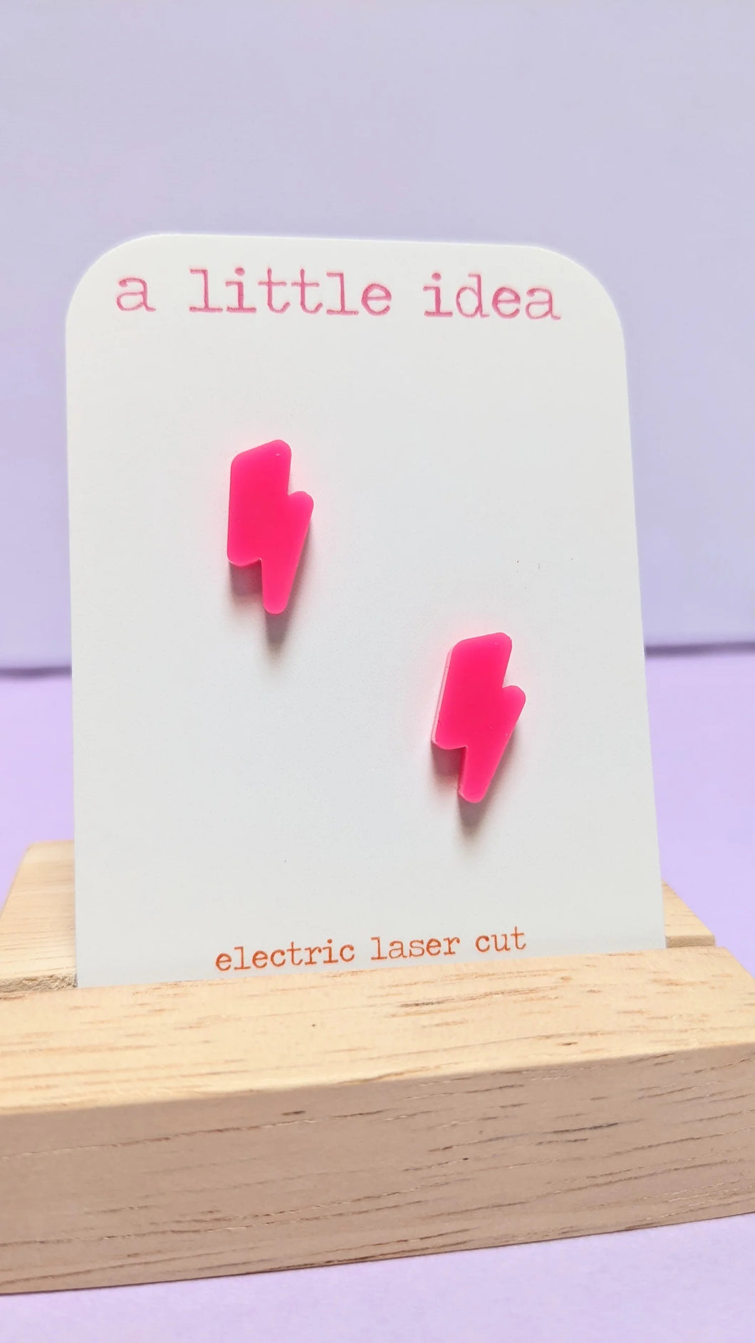 Mini Lightning Bolt Studs by A Little Idea