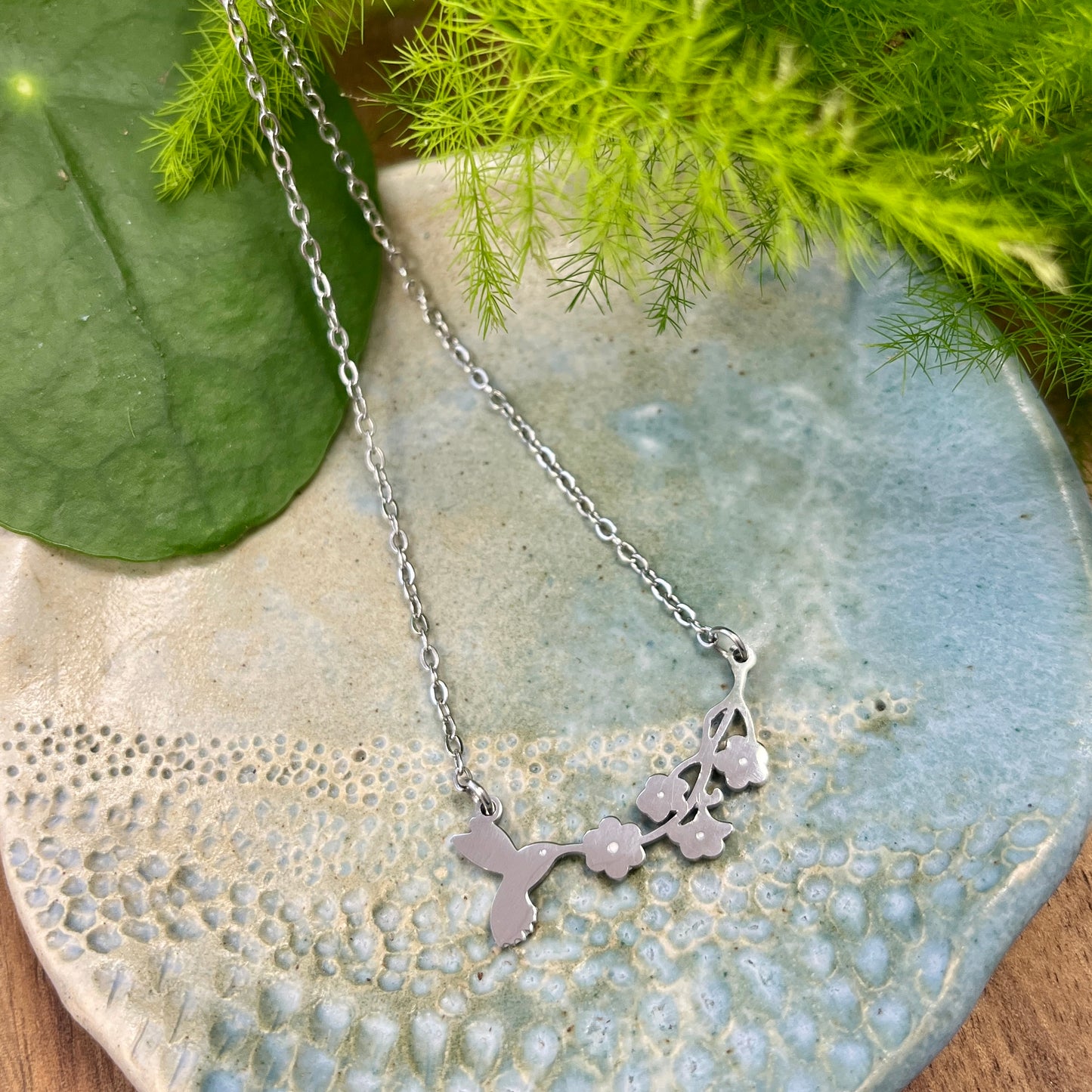 Hummingbird necklace