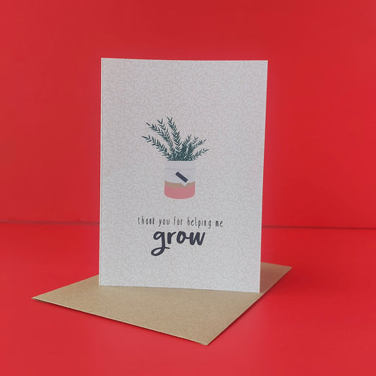 Teacher, thank you for helping me grow!