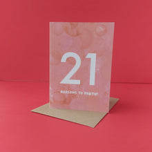Load image into Gallery viewer, 21st Birthday card
