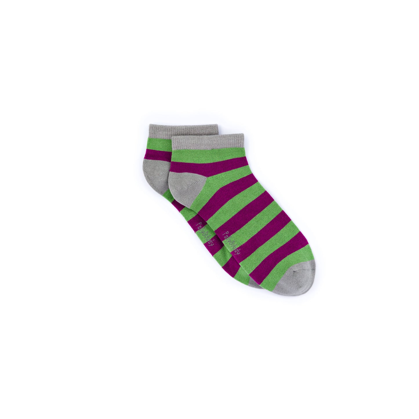 Ankle -  Sage & Purple Bamboo Sock (seamless toe)