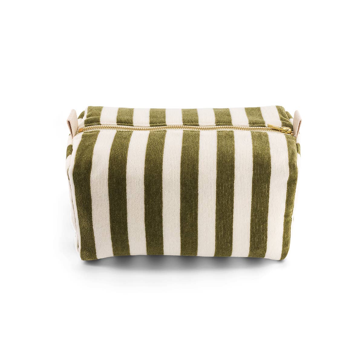 Olive Stripe Wash Bag