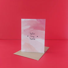 Load image into Gallery viewer, Hello tiny human pink
