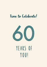 Load image into Gallery viewer, 60th birthday irish greeting card
