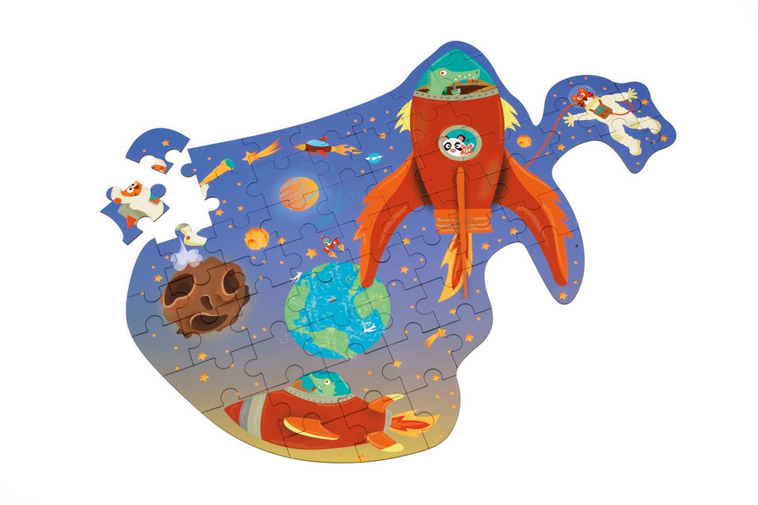 Scratch Large Contour 60 pcs Puzzle - Space