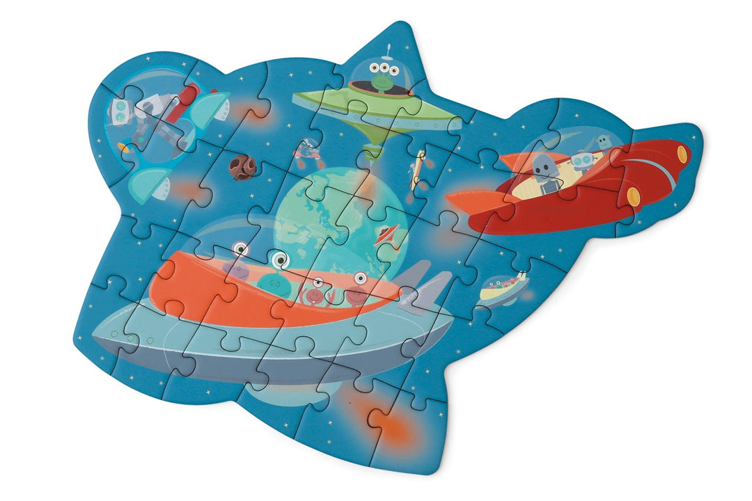 Scratch Compact 30 pcs Contour Puzzle - Space
