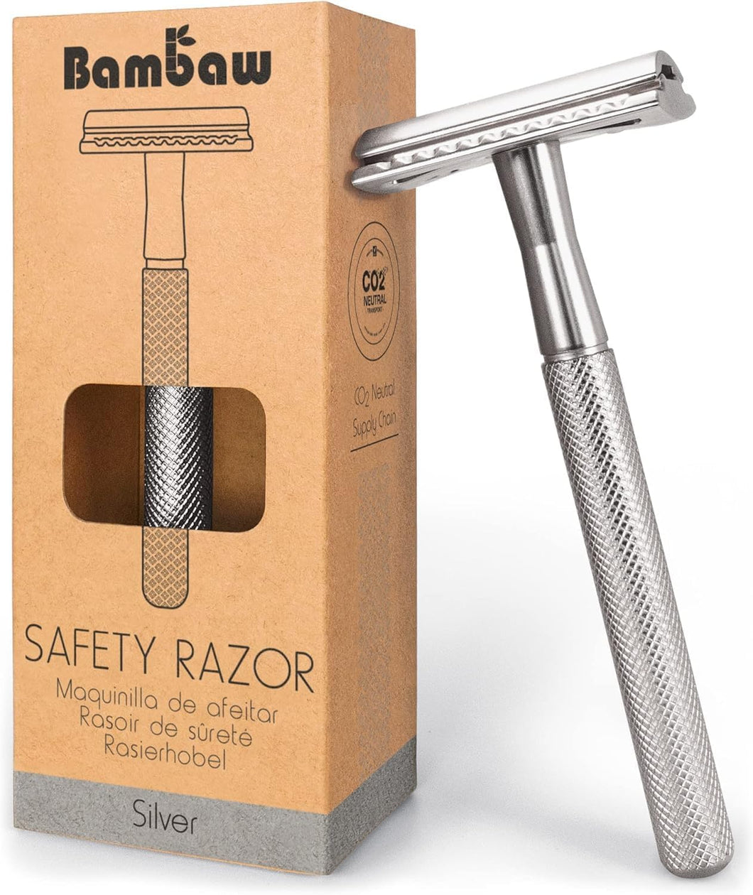 Metal Safety Razor - Silver