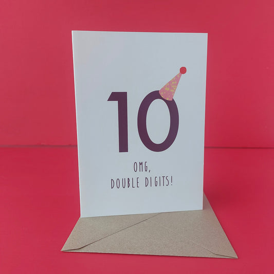 10th Birthday Card
