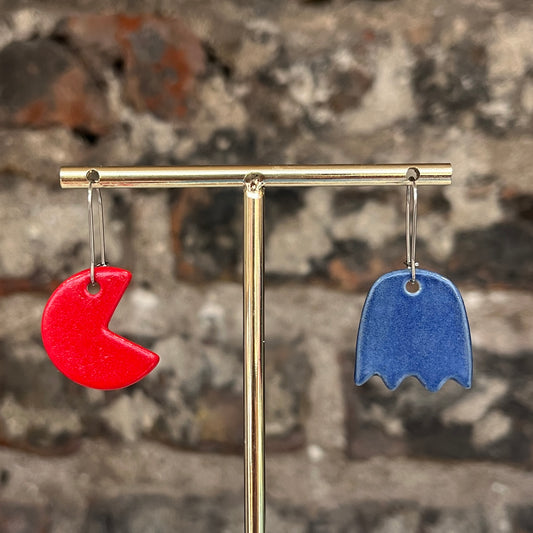 Pac-Man Earrings