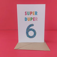 Load image into Gallery viewer, 6th Birthday Card

