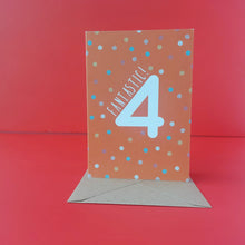 Load image into Gallery viewer, 4th Birthday Card
