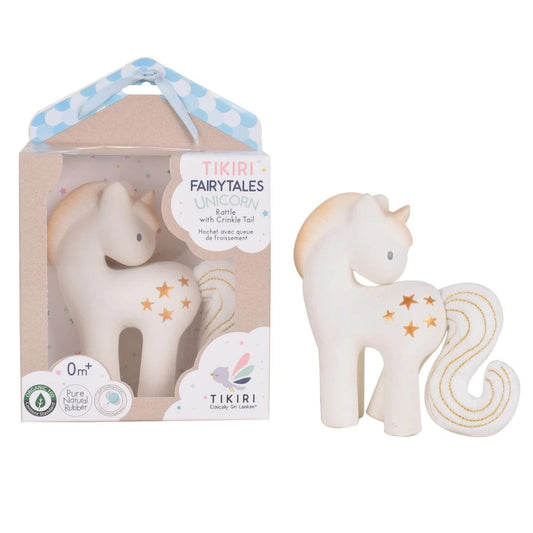 Natural Rubber Unicorn with Crinkle Tail