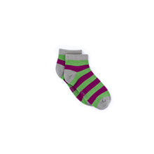 Load image into Gallery viewer, Ankle - Bamboo Sage &amp; Purple Seamless Sock - Retro Sweet Collection
